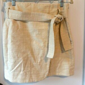 Sézane Beige Textured Skirt